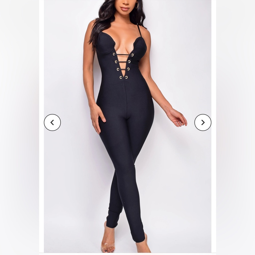 NWT Savar Black Bandage Jumpsuit